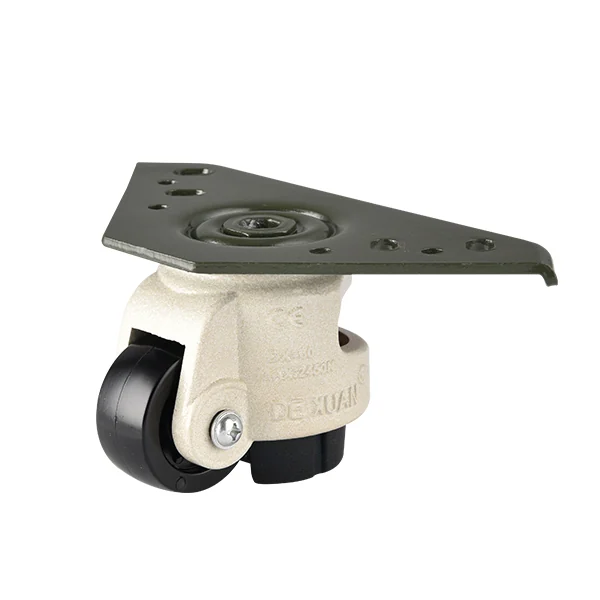 DC-60F-S Heavy Duty Leveling Caster — Large Plate