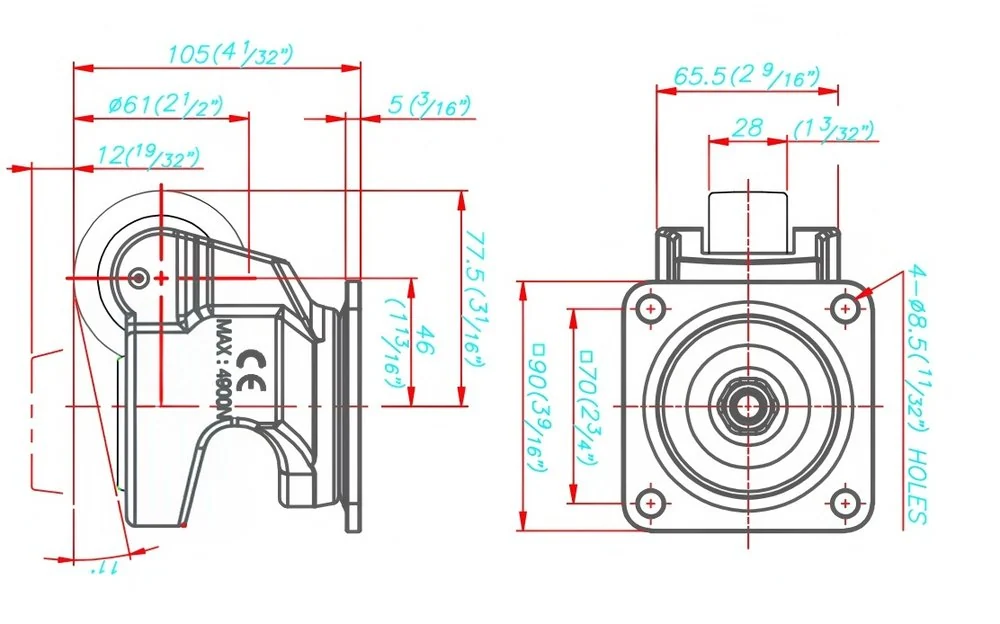 DC-80F Super Heavy Duty Leveling Caster